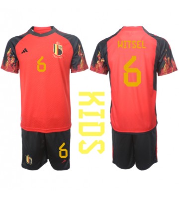 Belgium Axel Witsel #6 Replica Home Stadium Kit for Kids World Cup 2022 Short Sleeve (+ pants)